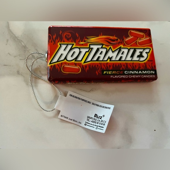 Hot Tamales Other - Hot Tamales Christmas Ornament New With Tags Fierce Cinnamon Candy Holiday Decor
